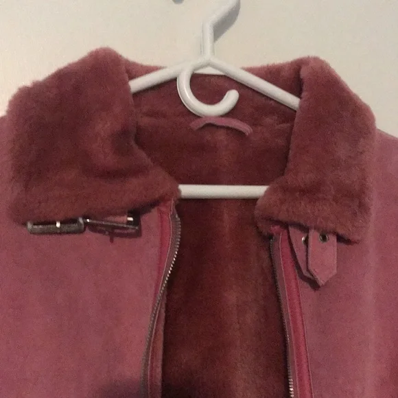 Danier Pink Teddy Jacket - Picture 2 of 7